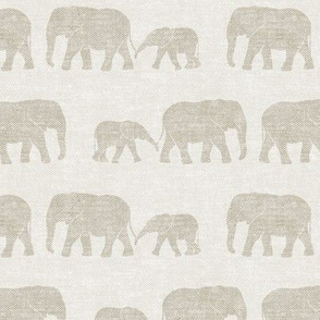 elephants march - beige