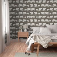 elephants march - taupe