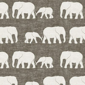 elephants march - taupe