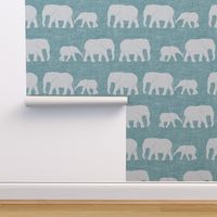 elephants march - adventure blue