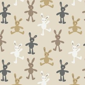 Bunny on beige