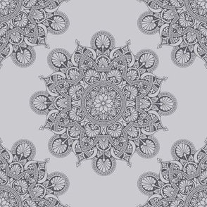 fortune mandala soft gray