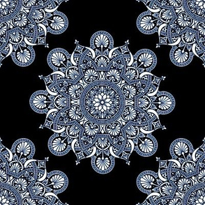 fortune  mandala darkest blue