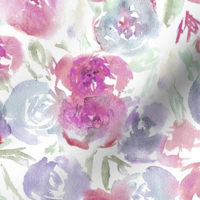 Saturated floral pattern