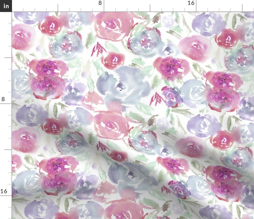 Saturated floral pattern