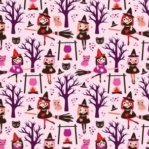 Magic potion and witch halloween pattern MEDIUM