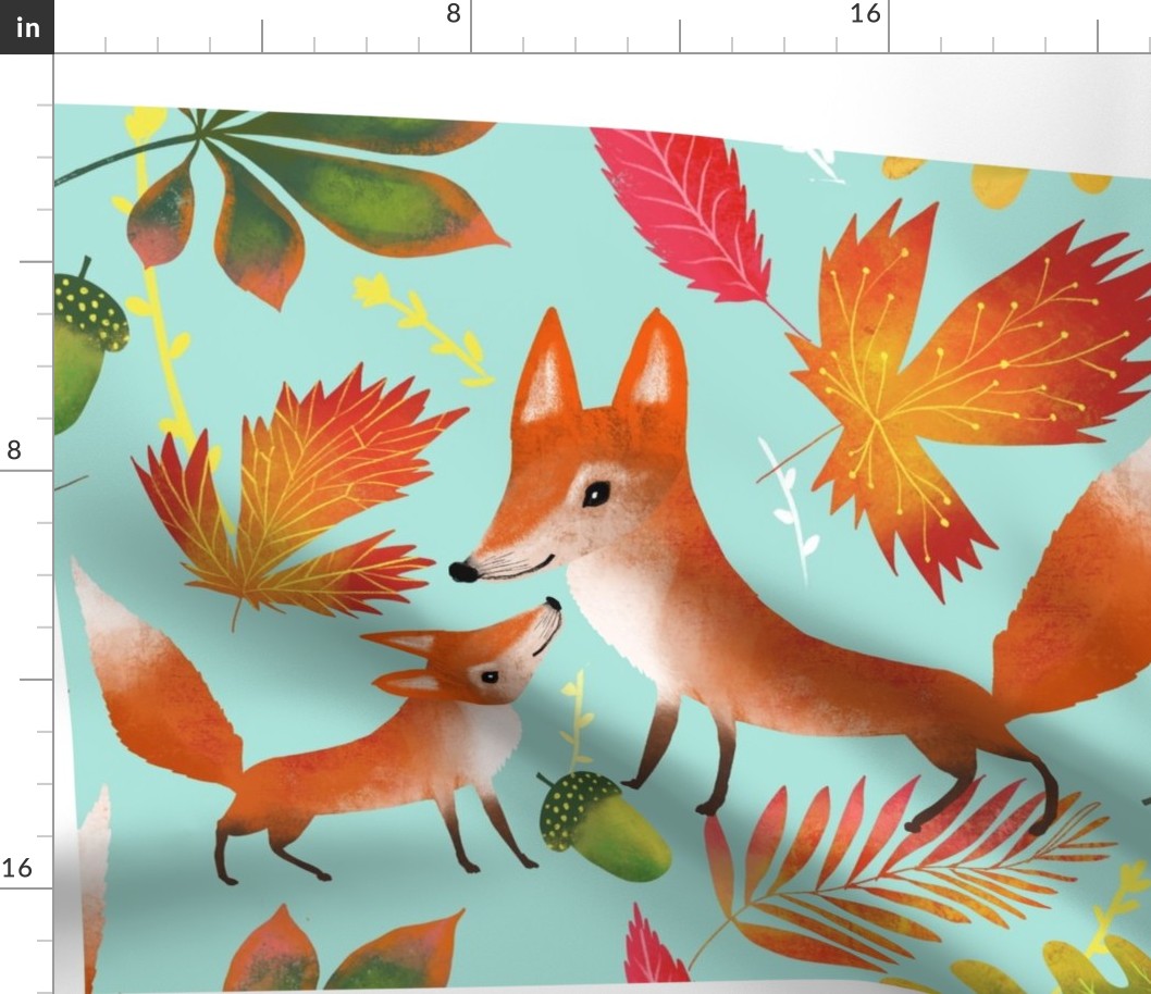 Fox in colourful Fall