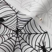 spiderwebs - black on  white