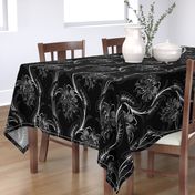 Art Nouveau Floral Pattern (Black)