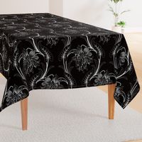 Art Nouveau Floral Pattern (Black)