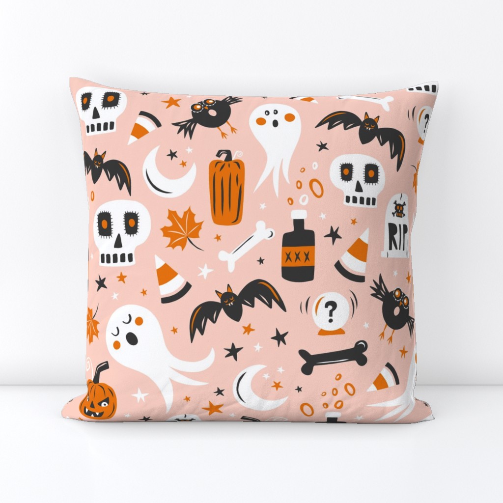 Halloween Haunting - Blush Pink Large Scale