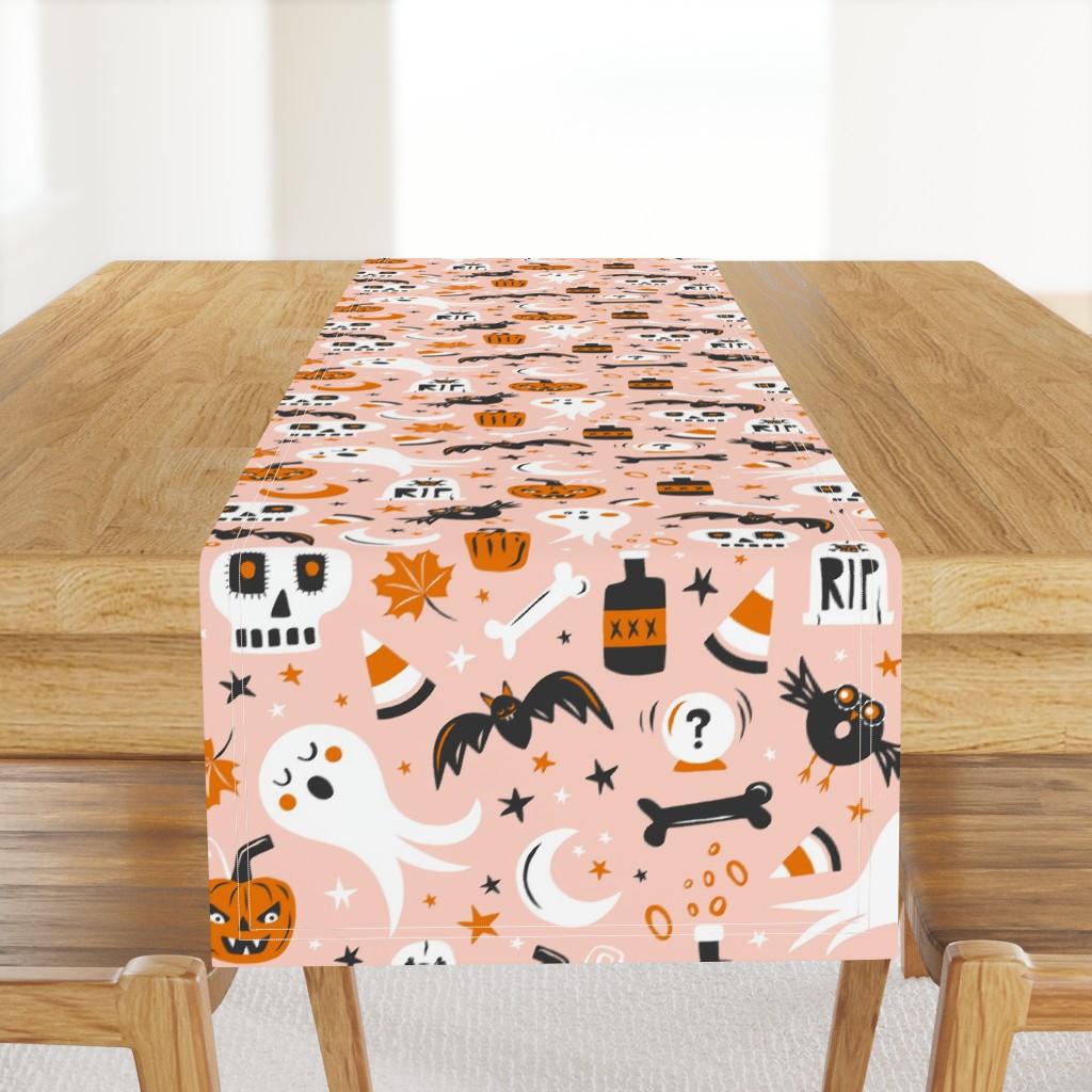 Halloween Haunting - Blush Pink Large Scale