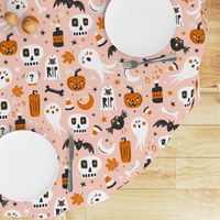 Halloween Haunting - Blush Pink Large Scale