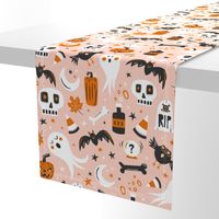 Halloween Haunting - Blush Pink Large Scale