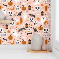 Halloween Haunting - Blush Pink Large Scale