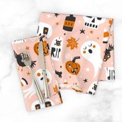 Halloween Haunting - Blush Pink Large Scale