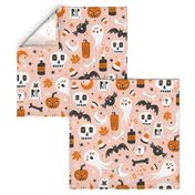 Halloween Haunting - Blush Pink Large Scale