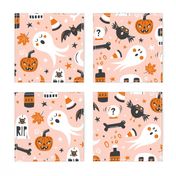 Halloween Haunting - Blush Pink Large Scale