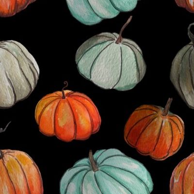 Autumn Pumpkin Patch // Black
