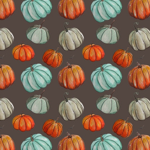 Autumn Pumpkin Patch // Dark Grey