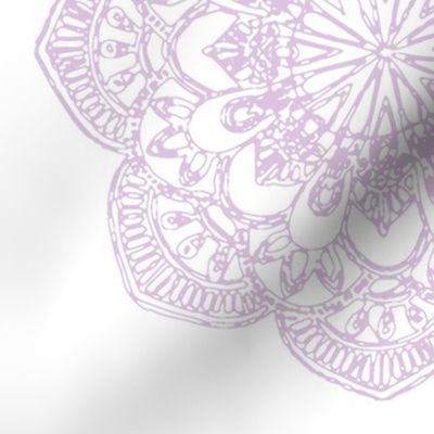 lavender medallion print suzani