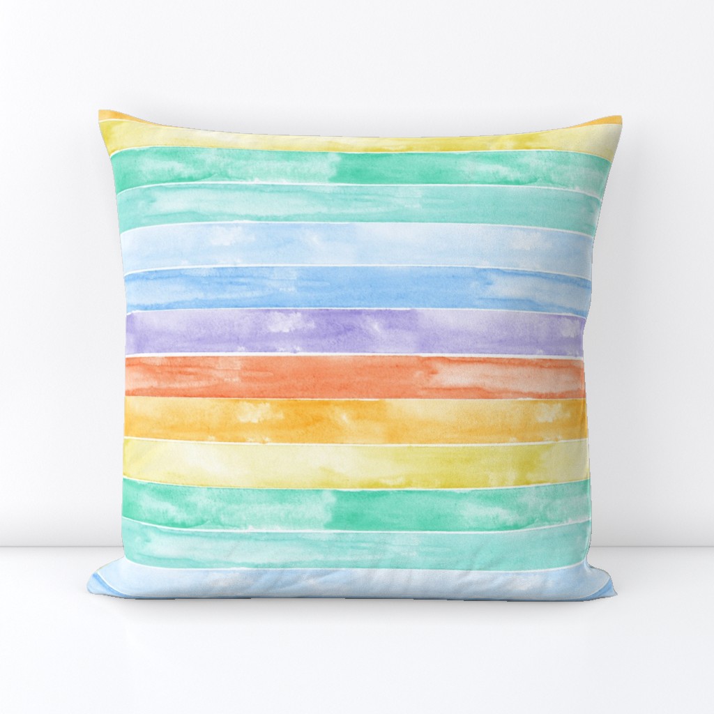 watercolor rainbow stripes C18BS