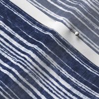 Indigo Irregular Stripe