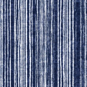 Indigo Irregular Stripe