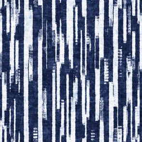 Indigo Broken Stripe