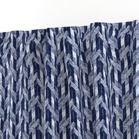 Indigo Herringbone