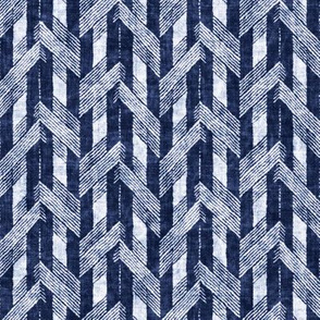 Indigo Herringbone