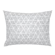 (large scale) textured triangles - woven light grey 