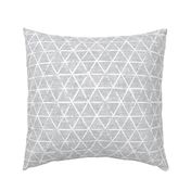 (large scale) textured triangles - woven light grey 
