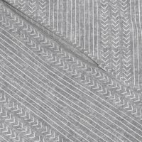 mud cloth stripes - mudcloth woven grey 