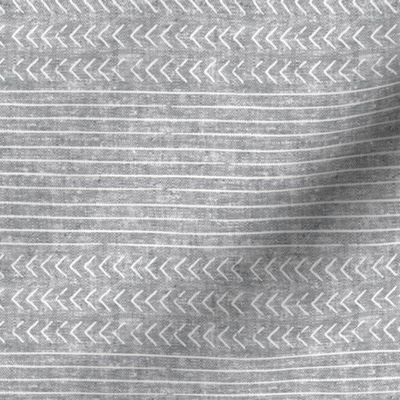 mud cloth stripes - mudcloth woven grey 