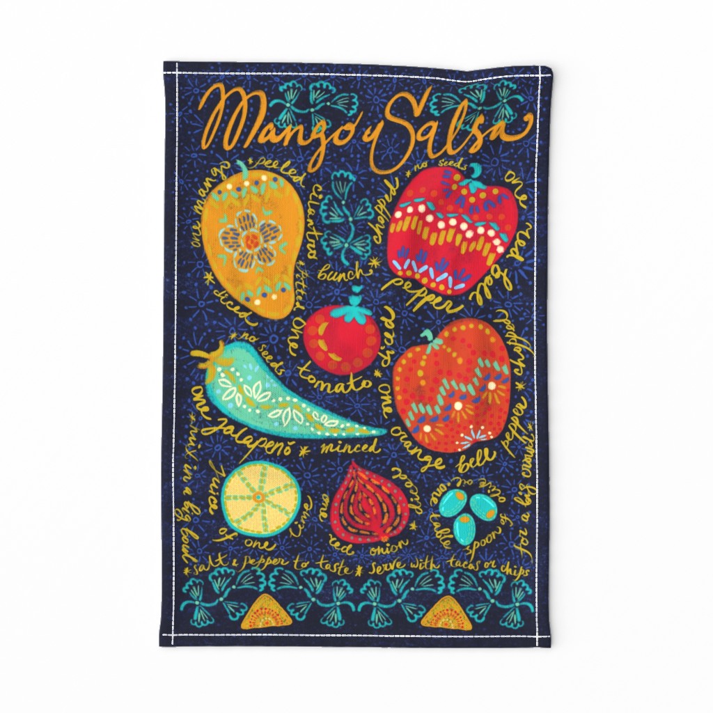 Mango Salsa tea-towel