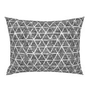 (large scale) textured triangles - woven dark grey