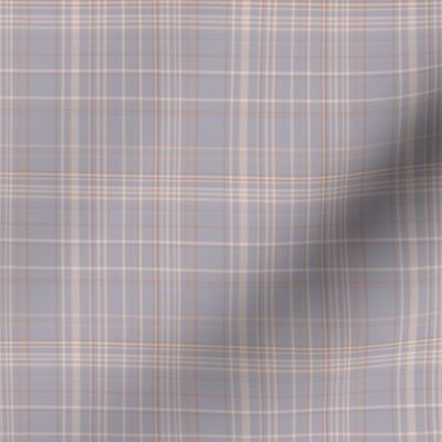 Beige and Blue Gray Plaid