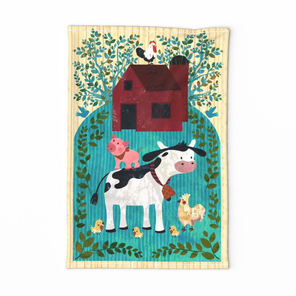 Farm Life Tea Towel