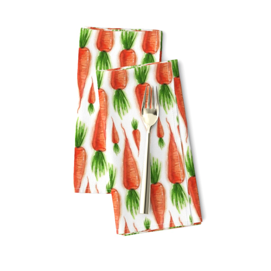 Carrots, Tea Towel Print, Orange and Green Summer Vegetable, Kitchen Garden, Toddler Leggings