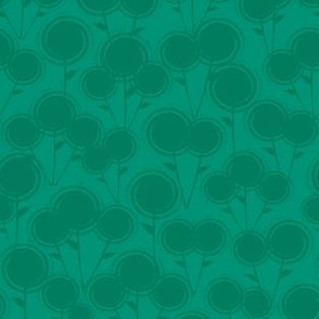 Teal Green Two Toned Poppies