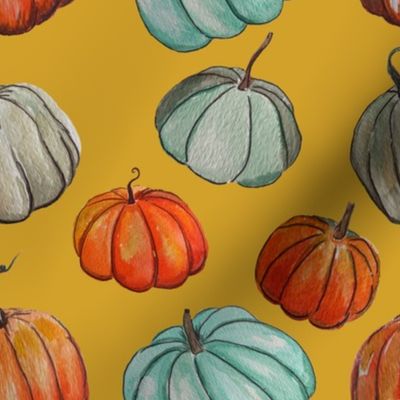 Autumn Pumpkin Patch // Mustard
