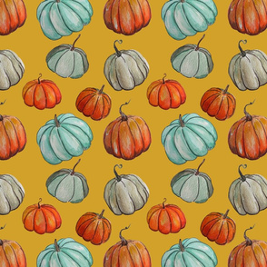 Autumn Pumpkin Patch // Mustard
