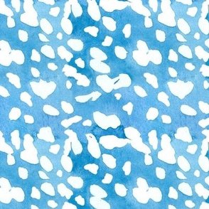 White Spots on Azure Blue