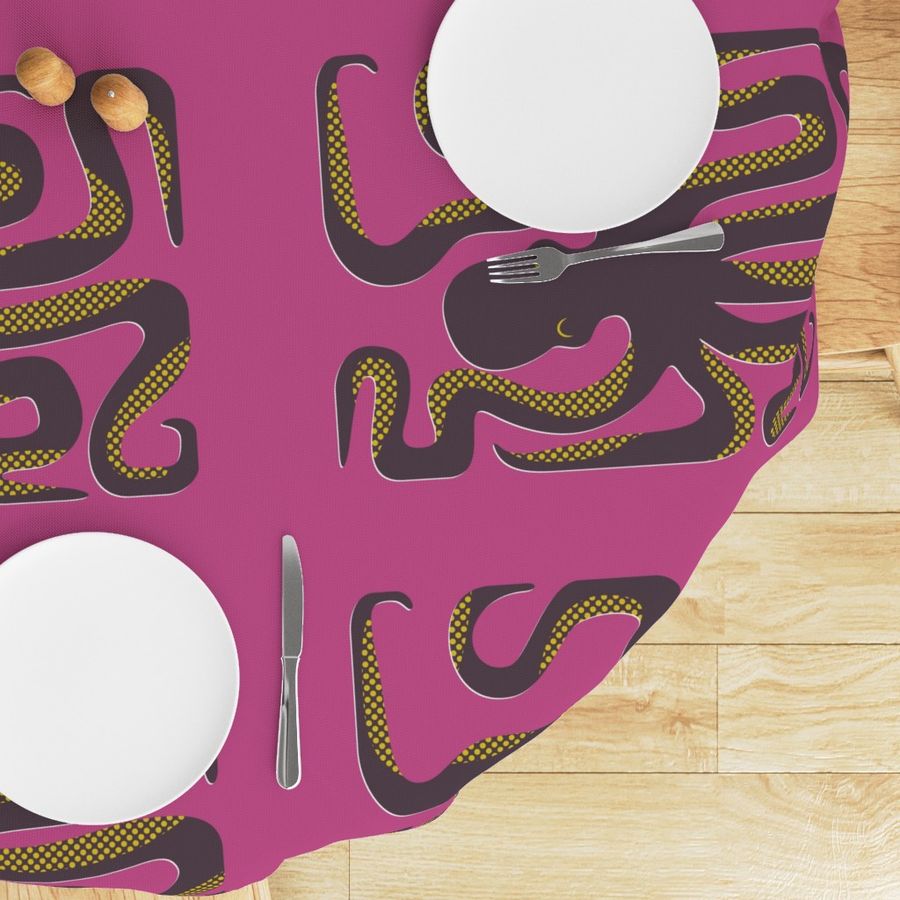 Octopus Box Mime Tea Towel