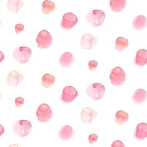 Pink and Blush Watercolor Dots