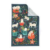  Spicy Kittens tea towel