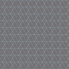 Rabbit Diamond Blue on Grey