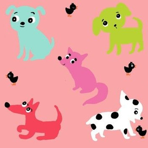 Pink and puppies