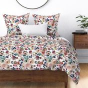 Indigo Dusk Floral white large